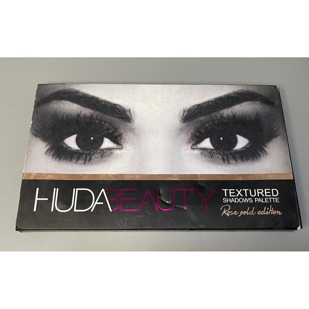 Huda Beauty Textured Shadows Palette OG Rose Gold Edition NEW in Box READ